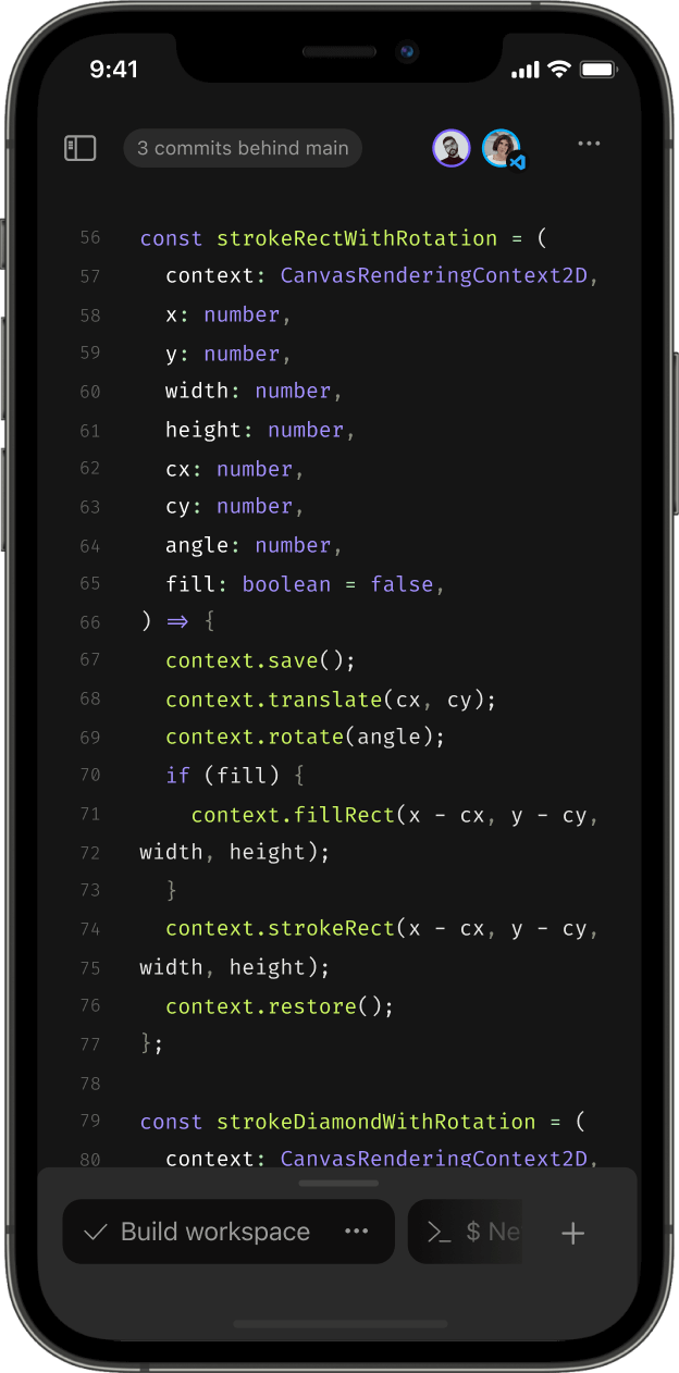 CodeSandbox for iOS - iPhone